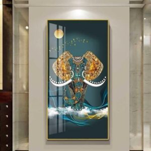 Tranh Treo Tường Tráng Gương Pha Lê Cao Cấp Nghệ Thuật Trừu Tượng Trang Trí Phòng Khách Sang Trọng Hiện Đại CN010