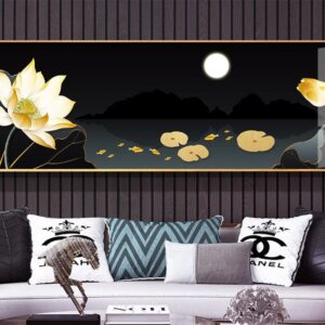 Tranh Treo Tường Tráng Gương Pha Lê Cao Cấp Tranh Hoa 3D Sang Trọng Hiện Đại Trang Trí Phòng Khách Phòng Ngủ H025