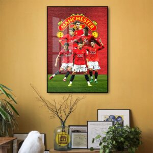 Tranh Treo Tường Tráng Gương Pha Lê Cao Cấp Tranh Cầu Thủ Ronaldo Trang Trí Phòng Khách Phòng Làm Việc CT0035
