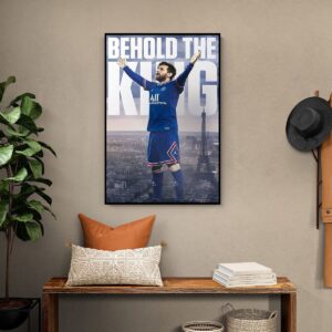 Tranh Treo Tường Tráng Gương Pha Lê Cao Cấp Tranh Cầu Thủ Messi Trang Trí Phòng Khách Phòng Làm Việc CT0020