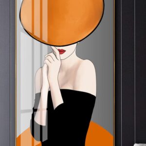 Tranh Treo Tường Tráng Gương Pha Lê Cao Cấp Tranh Cô Gái Trang Trí Phòng Khách Salon Nail SPA Sang Trọng Hiện Đại CN0068