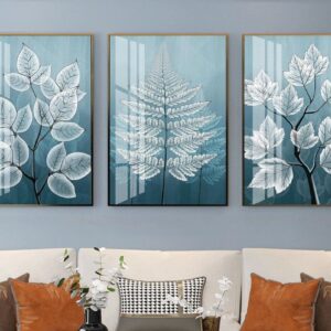 Tranh Treo Tường Tráng Gương Pha Lê Cao Cấp Tranh Phong Cách Bắc Âu Trang Trí Phòng Khách Hiện Đại BA08