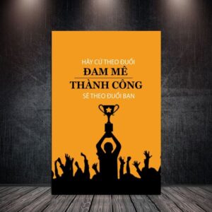 Tranh Treo Tường Tráng Gương Pha Lê Cao Cấp Tranh Động Lực Trang Trí Văn Phòng Hiện Đại TĐL20