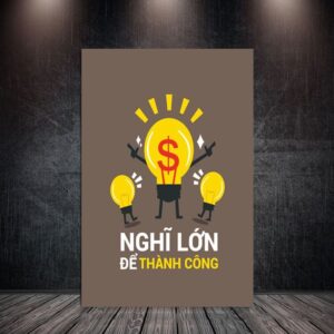 Tranh Treo Tường Tráng Gương Pha Lê Cao Cấp Tranh Động Lực Trang Trí Văn Phòng Hiện Đại TĐL13