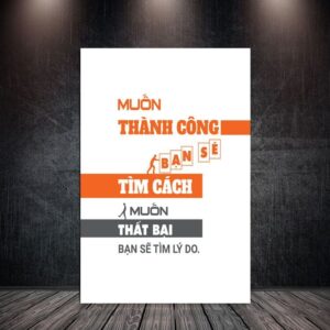 Tranh Treo Tường Tráng Gương Pha Lê Cao Cấp Tranh Động Lực Trang Trí Văn Phòng Hiện Đại TĐL01