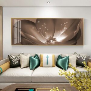 Tranh Treo Tường Tráng Gương Pha Lê Cao Cấp Tranh Hoa 3D Sang Trọng Hiện Đại Trang Trí Phòng Khách Phòng Ngủ H026