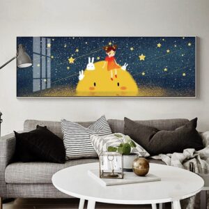 Tranh Treo Tường Tráng Gương Pha Lê Cao Cấp Trang Trí Phòng Của Bé Đáng Yêu Hiện Đại TPB29