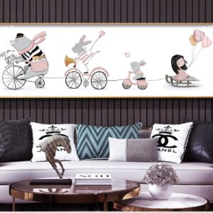 Tranh Treo Tường Tráng Gương Pha Lê Cao Cấp Trang Trí Phòng Của Bé Đáng Yêu Hiện Đại TPB41