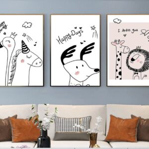 Tranh Treo Tường Tráng Gương Pha Lê Cao Cấp Trang Trí Phòng Của Bé Đáng Yêu Hiện Đại TPB16