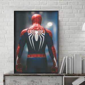 Tranh Treo Tường Tráng Gương Pha Lê Cao Cấp Marvel Người Nhện Trang Trí Phòng Khách Phòng Ngủ Sang Trọng Hiện Đại MV122