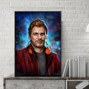 Tranh Treo Tường Tráng Gương Pha Lê Cao Cấp Marvel Trang Trí Phòng Khách Phòng Ngủ Sang Trọng Hiện Đại MV103