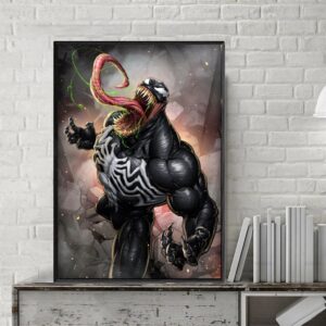 Tranh Treo Tường Tráng Gương Pha Lê Cao Cấp VENOM Trang Trí Phòng Khách Phòng Ngủ Sang Trọng Hiện Đại MV105
