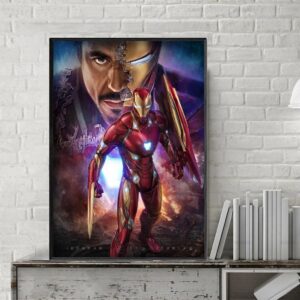 Tranh Treo Tường Tráng Gương Pha Lê Cao Cấp Marvel Trang Trí Phòng Khách, Phòng Ngủ Sang Trọng Hiện Đại MV101