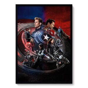 Tranh Treo Tường Tráng Gương Pha Lê Cao Cấp Marvel Trang Trí Phòng Khách Phòng Ngủ Sang Trọng Hiện Đại MV120