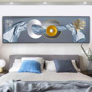 Tranh Treo Tường Tráng Gương Pha Lê Cao Cấp Tranh Trừu Tượng 3D Sang Trọng Hiện đại Trang Trí Phòng ngủ TT064