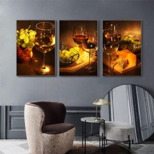 Tranh Canvas Tranh Tráng Gương Pha Lê Cao Cấp Tranh Phòng Ăn Trang Trí Phòng Khách Phòng Ngủ Sang Trọng, Hiện Đại THĐ0002