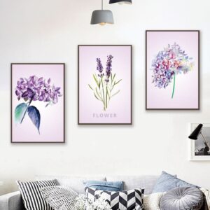 Tranh Treo Tường Tráng Gương Pha Lê Cao Cấp " Hoa Nghệ Thuật ” Trang Trí Phòng Khách,  Sang Trọng, Hiện Đại / THĐ.0157